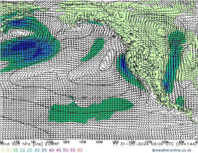 Wind 925 hPa ECMWF Fr 31.05.2024 06 UTC