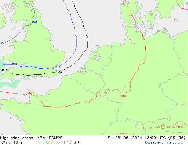 Sturmfelder ECMWF So 26.05.2024 18 UTC