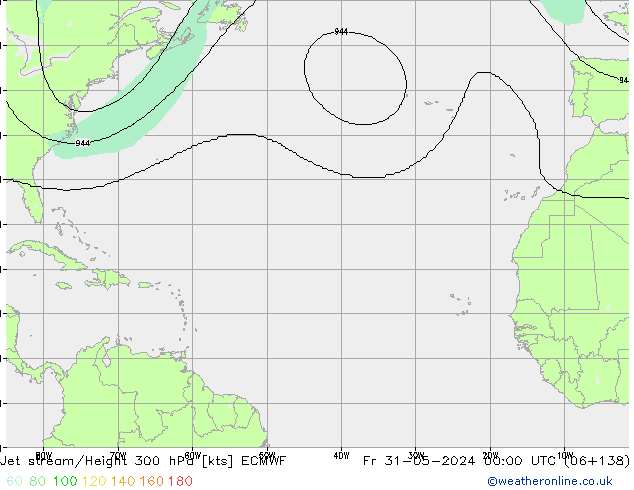 Courant-jet ECMWF ven 31.05.2024 00 UTC