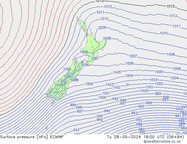 приземное давление ECMWF вт 28.05.2024 18 UTC