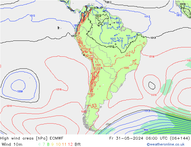 Sturmfelder ECMWF Fr 31.05.2024 06 UTC