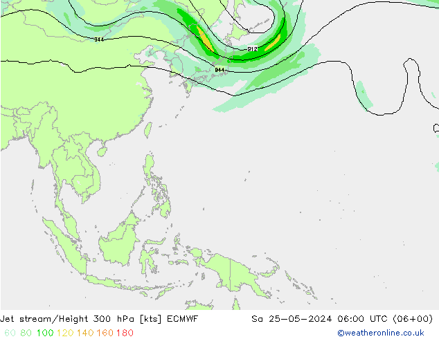 Jet Akımları ECMWF Cts 25.05.2024 06 UTC