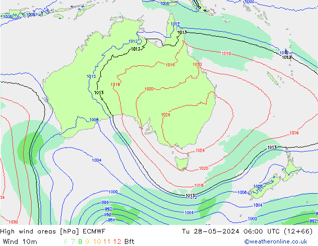 High wind areas ECMWF Ter 28.05.2024 06 UTC