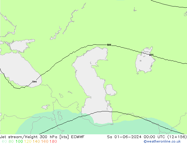 Straalstroom ECMWF za 01.06.2024 00 UTC