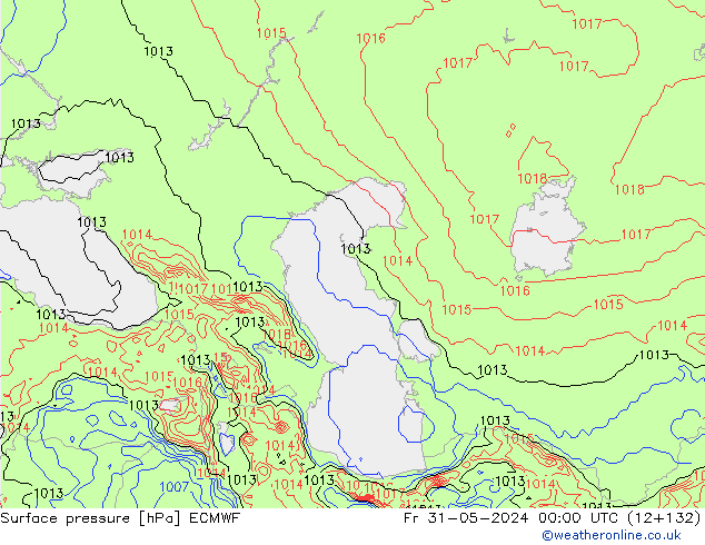 pression de l'air ECMWF ven 31.05.2024 00 UTC