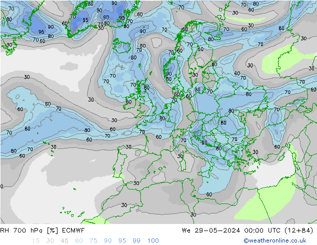 RV 700 hPa ECMWF wo 29.05.2024 00 UTC