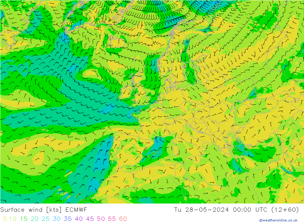  10 m ECMWF  28.05.2024 00 UTC