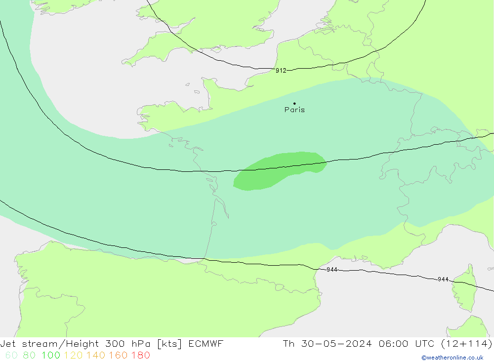Polarjet ECMWF Do 30.05.2024 06 UTC