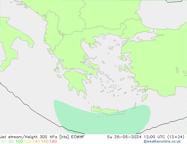 Courant-jet ECMWF dim 26.05.2024 12 UTC