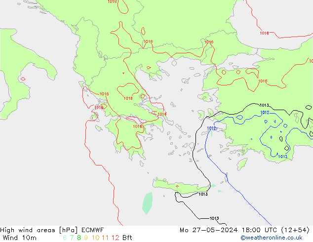 Windvelden ECMWF ma 27.05.2024 18 UTC