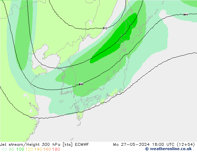 Jet Akımları ECMWF Pzt 27.05.2024 18 UTC