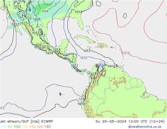 Jet stream/SLP ECMWF Su 26.05.2024 12 UTC