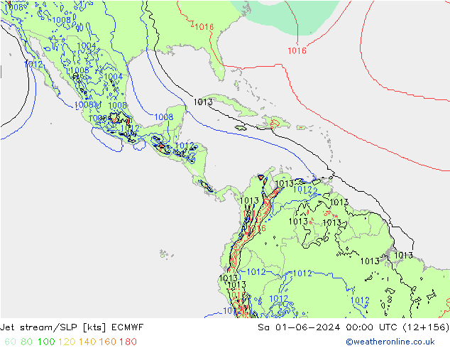 Jet stream/SLP ECMWF So 01.06.2024 00 UTC