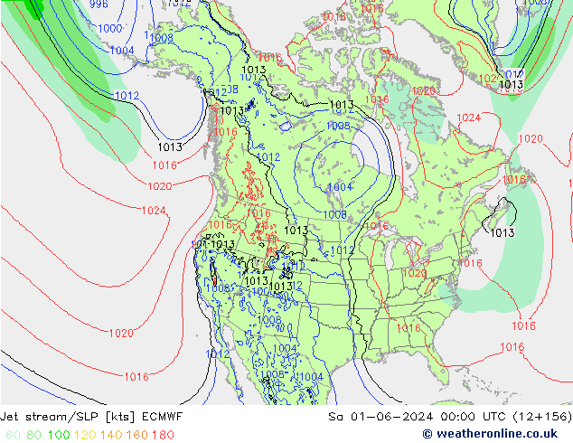 Corrente a getto ECMWF sab 01.06.2024 00 UTC