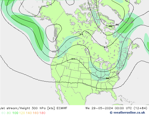 Polarjet ECMWF Mi 29.05.2024 00 UTC