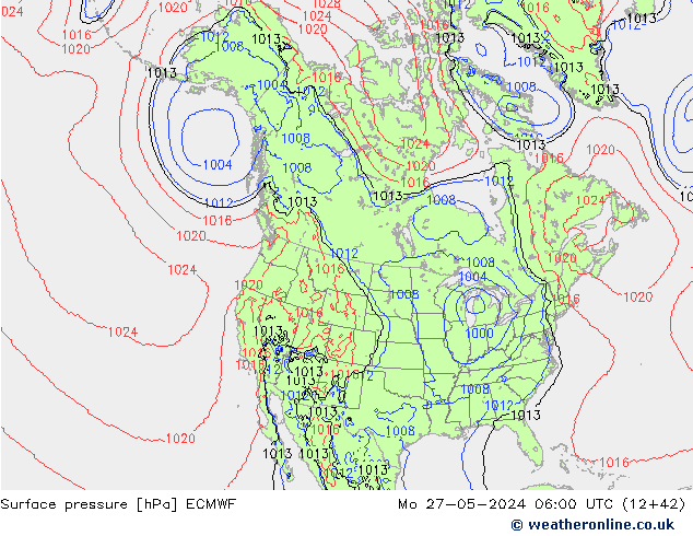 Surface pressure ECMWF Mo 27.05.2024 06 UTC