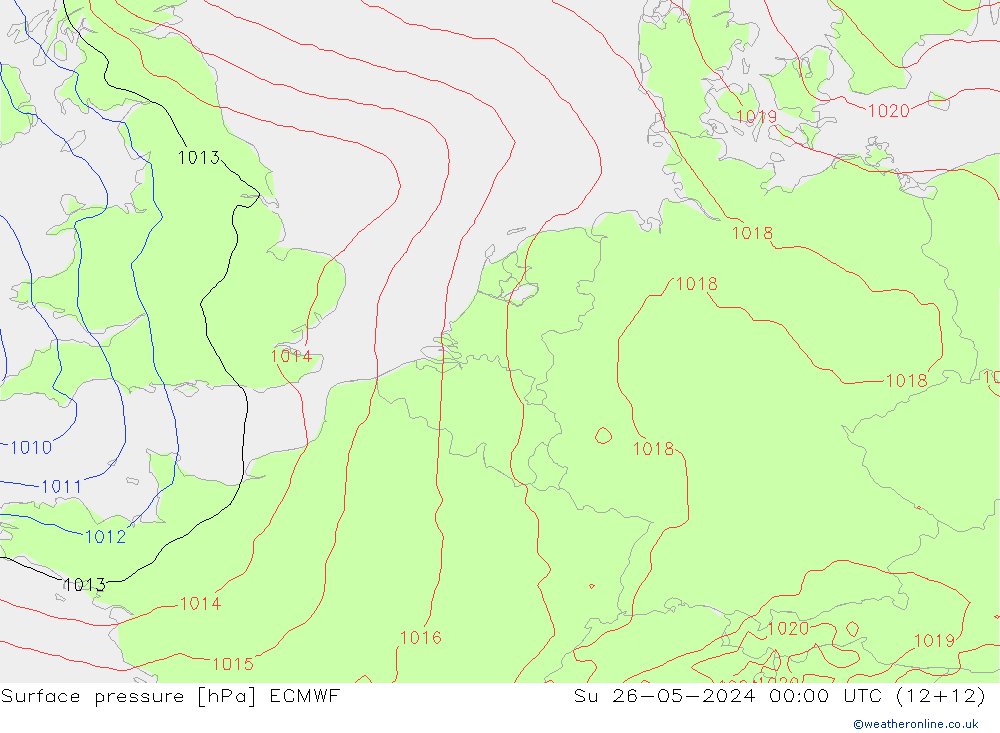 ciśnienie ECMWF nie. 26.05.2024 00 UTC