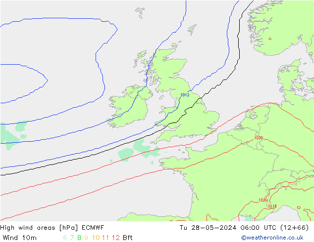 High wind areas ECMWF Tu 28.05.2024 06 UTC