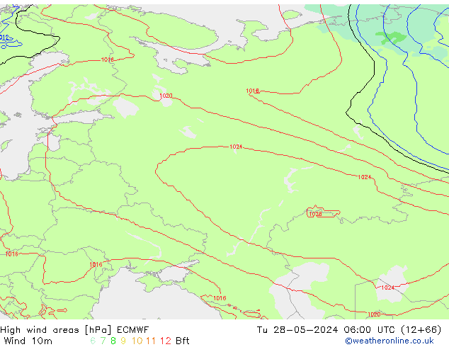 High wind areas ECMWF Tu 28.05.2024 06 UTC