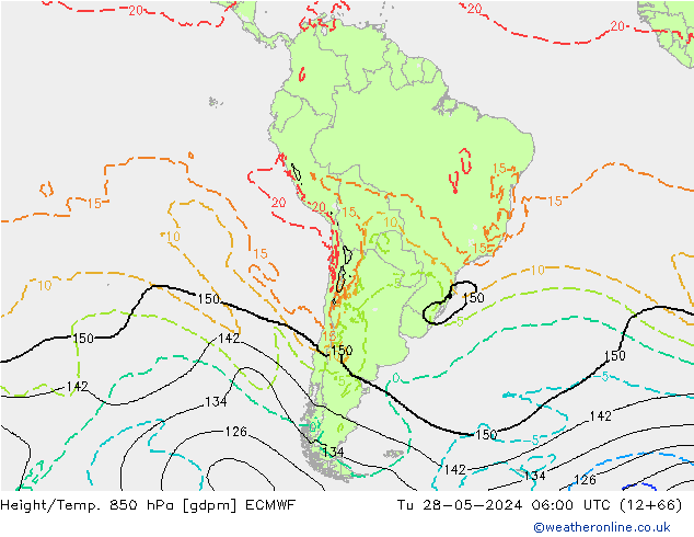 Height/Temp. 850 hPa ECMWF Ter 28.05.2024 06 UTC