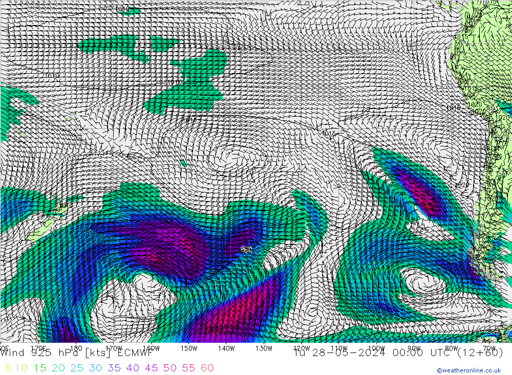 Wind 925 hPa ECMWF Tu 28.05.2024 00 UTC