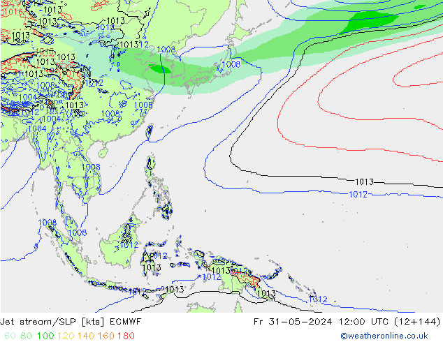 Courant-jet ECMWF ven 31.05.2024 12 UTC