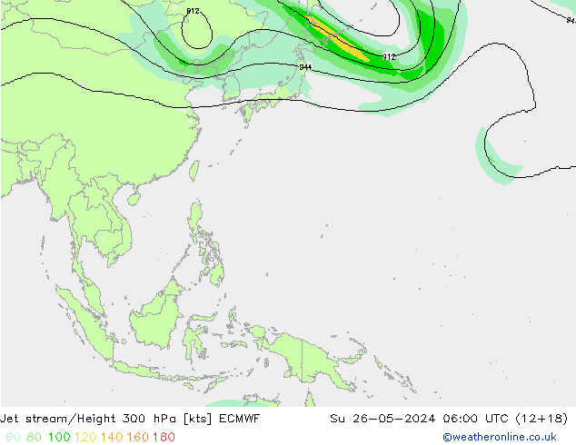 Polarjet ECMWF So 26.05.2024 06 UTC