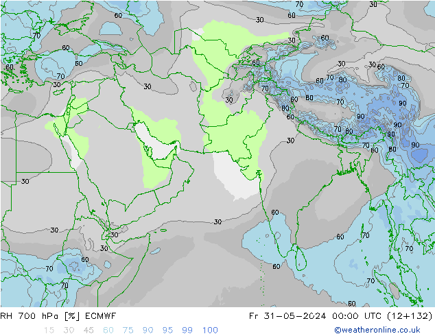 700 hPa Nispi Nem ECMWF Cu 31.05.2024 00 UTC