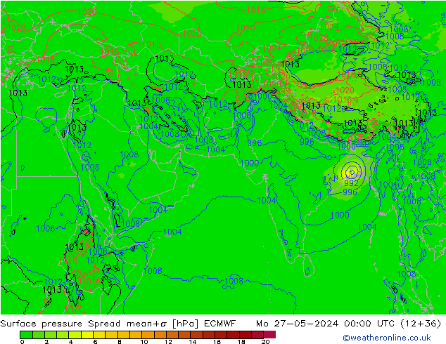     Spread ECMWF  27.05.2024 00 UTC