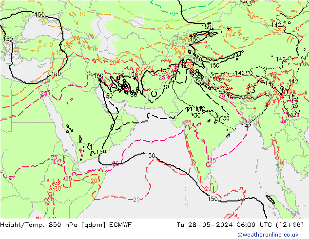 Height/Temp. 850 hPa ECMWF  28.05.2024 06 UTC