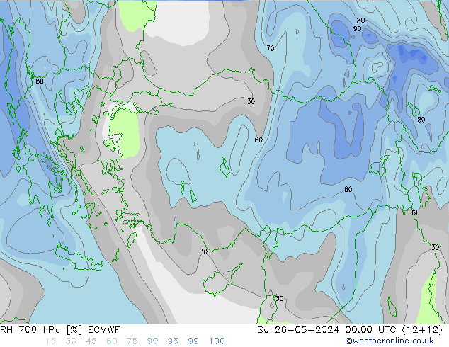 RV 700 hPa ECMWF zo 26.05.2024 00 UTC