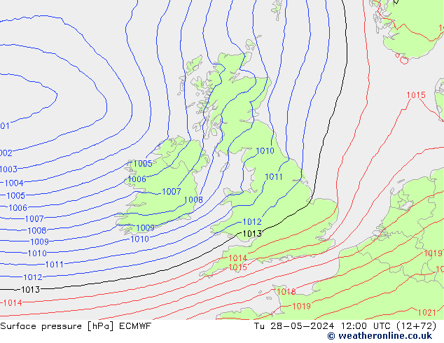 приземное давление ECMWF вт 28.05.2024 12 UTC