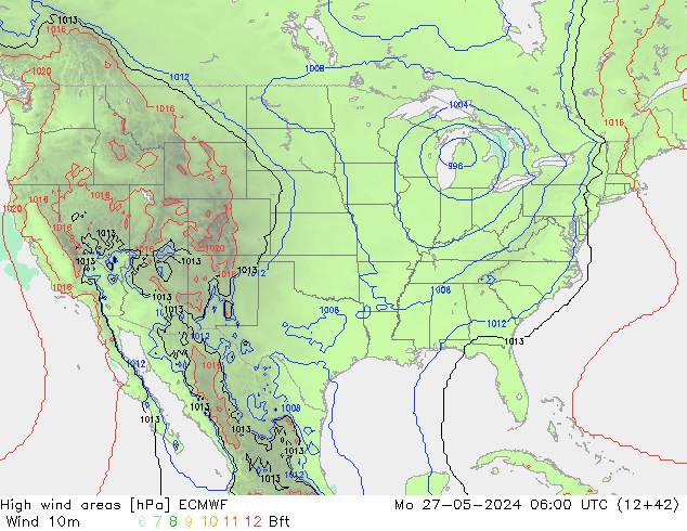 High wind areas ECMWF Seg 27.05.2024 06 UTC