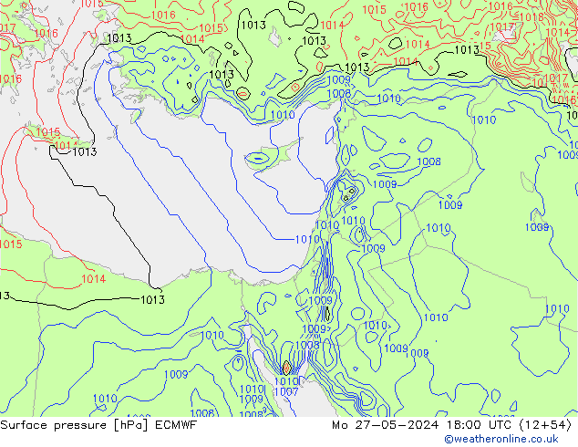 pression de l'air ECMWF lun 27.05.2024 18 UTC