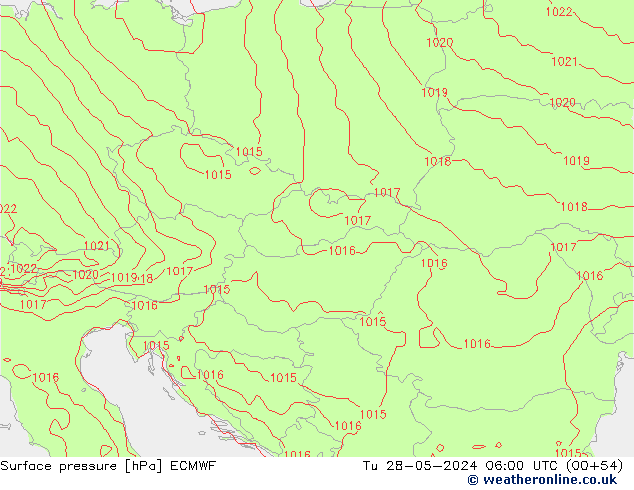 Pressione al suolo ECMWF mar 28.05.2024 06 UTC