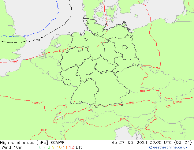 Sturmfelder ECMWF Mo 27.05.2024 00 UTC