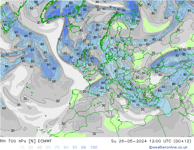 RV 700 hPa ECMWF zo 26.05.2024 12 UTC