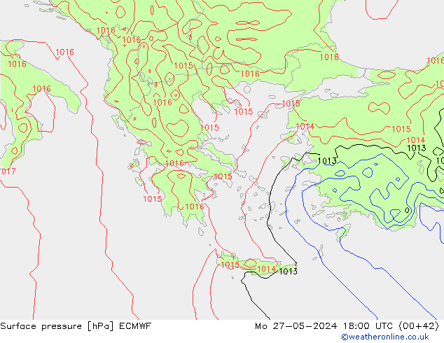 pression de l'air ECMWF lun 27.05.2024 18 UTC