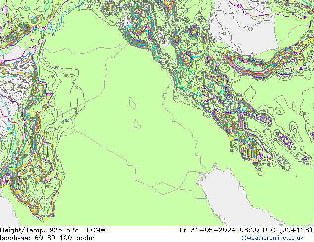 Height/Temp. 925 hPa ECMWF pt. 31.05.2024 06 UTC