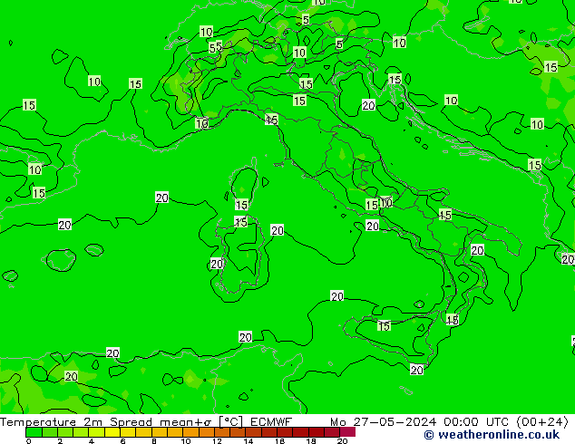     Spread ECMWF  27.05.2024 00 UTC