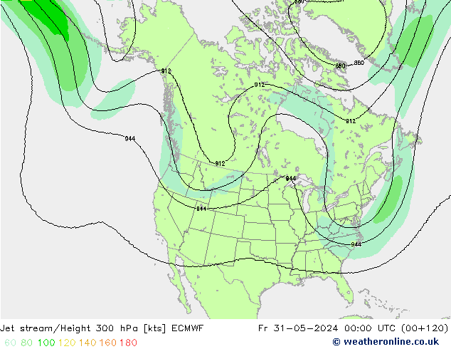 Polarjet ECMWF Fr 31.05.2024 00 UTC