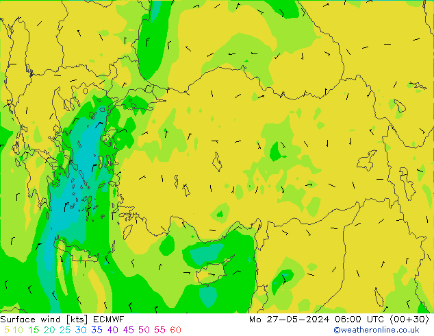  10 m ECMWF  27.05.2024 06 UTC