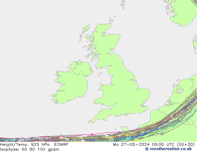 Height/Temp. 925 hPa ECMWF  27.05.2024 06 UTC