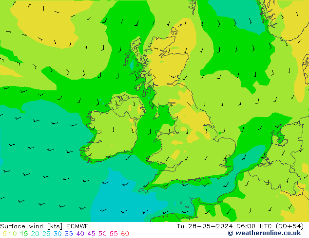  10 m ECMWF  28.05.2024 06 UTC