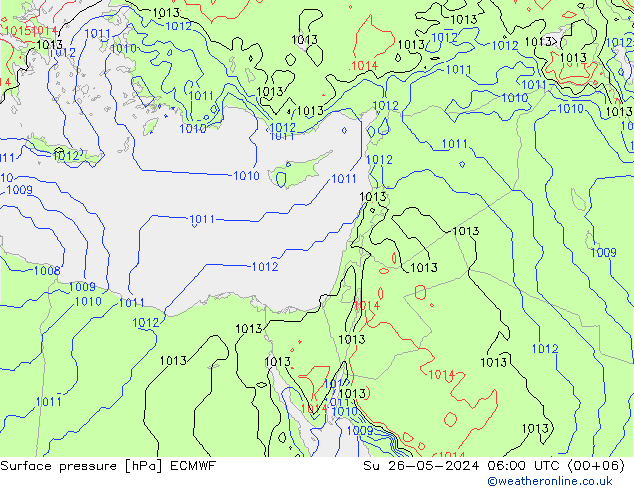 ciśnienie ECMWF nie. 26.05.2024 06 UTC