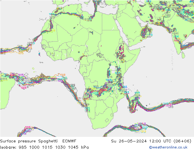 ciśnienie Spaghetti ECMWF nie. 26.05.2024 12 UTC