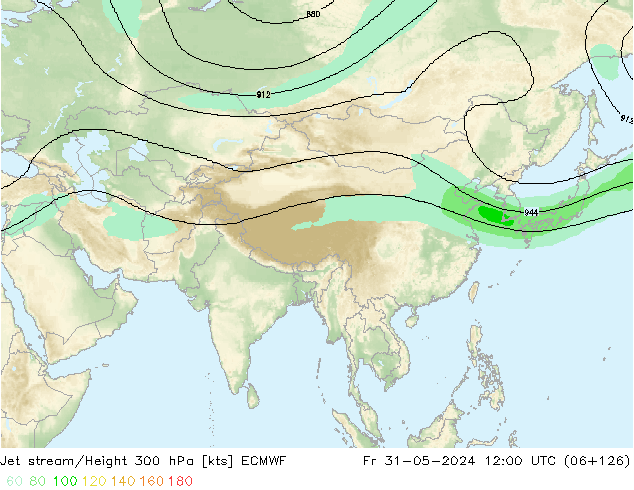 Jet Akımları ECMWF Cu 31.05.2024 12 UTC