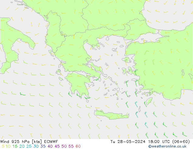 Vento 925 hPa ECMWF Ter 28.05.2024 18 UTC