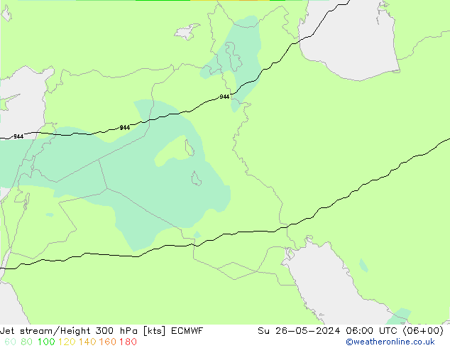 Straalstroom ECMWF zo 26.05.2024 06 UTC