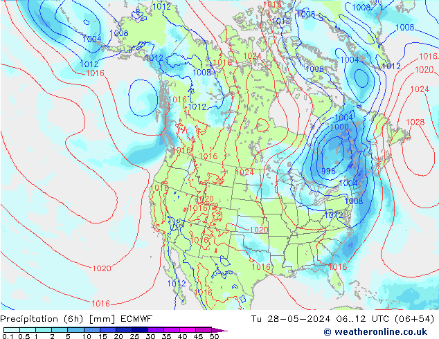 Nied. akkumuliert (6Std) ECMWF Di 28.05.2024 12 UTC